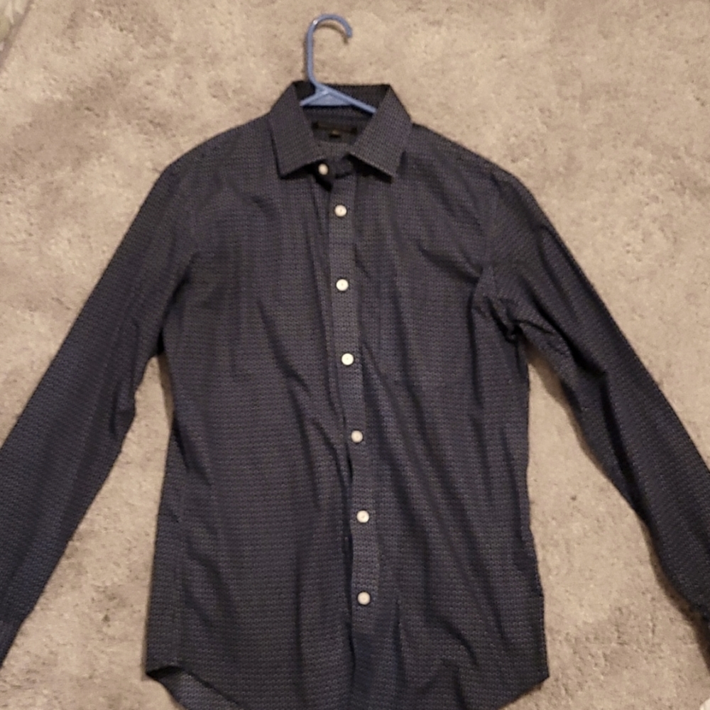 Banana Republic Non Iron classic fit men's button up, Size:S Dark blue/navy